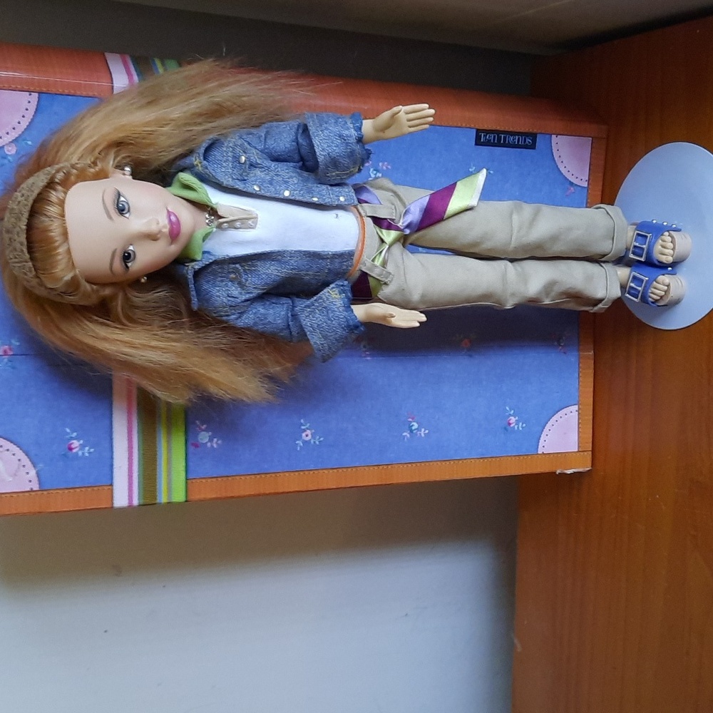 Courtney Teen Trends Doll and Storage Box - Blue and Brown.
